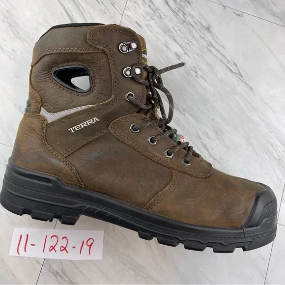 Terra | Shoes | Terra Mens 1 Brown Leather Safety Toe  display picture 1